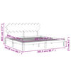 vidaXL sengeramme med sengegavl 200x200 cm massivt tr&aelig; gr&aring;