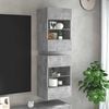 vidaXL v&aelig;gh&aelig;ngte skabe til TV 2 stk. med LED-lys 40x30x60,5 cm betongr&aring;