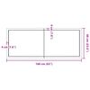 vidaXL bordplade 160x60x(2-4) cm naturlig kant behandlet tr&aelig; m&oslash;rkebrun