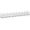 vidaXL plantekasse med spyd 363,5x43,5x43,5 PP hvid