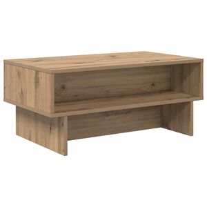 vidaXL Sofabord Artisan Egetr&aelig; 80 x 46 x 35 cm Konstrueret tr&aelig;