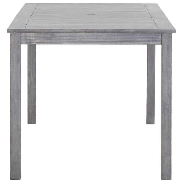 vidaXL udendørs spisebordssæt 5 dele massivt akacietræ grå