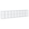 vidaXL gabionkurv med cover 900x100x200 cm galvaniseret jern