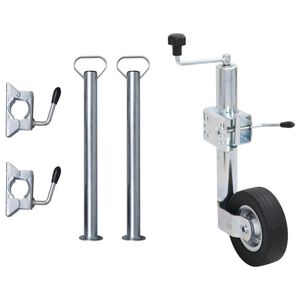 vidaXL n&aelig;sehjul 60 mm med 2 st&oslash;tter&oslash;r og 3 splitklemmer
