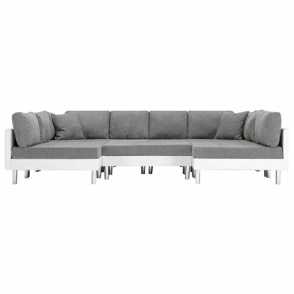 vidaXL Sofa Hvid Kunstl&aelig;der