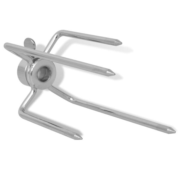 vidaXL grill rotisseri spydgafler 2 stk st&aring;l