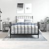 vidaXL sengeborde 2 stk. 40x42x55 cm konstrueret tr&aelig; gr&aring; sonoma-eg