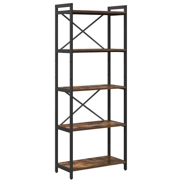 vidaXL Bogreol R&oslash;get eg 60 x 30 x 155 cm Konstrueret tr&aelig;