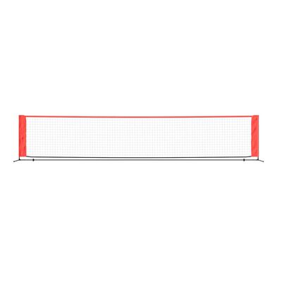 vidaXL tennisnet 500x100x87 cm polyester sort og rød
