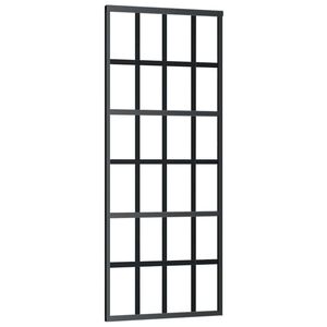 vidaXL skyded&oslash;r sikkerhedsglas og aluminium 76x205 cm sort