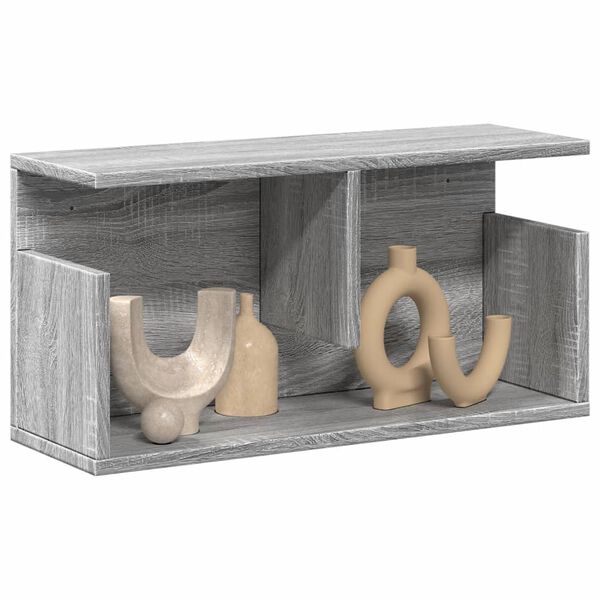 vidaXL v&aelig;gskab 60x20x30 cm konstrueret tr&aelig; gr&aring; sonoma-eg