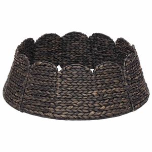 vidaXL Juletr&aelig;krave Rund Sort Dia. 45 x 22 cm Vandhyacint