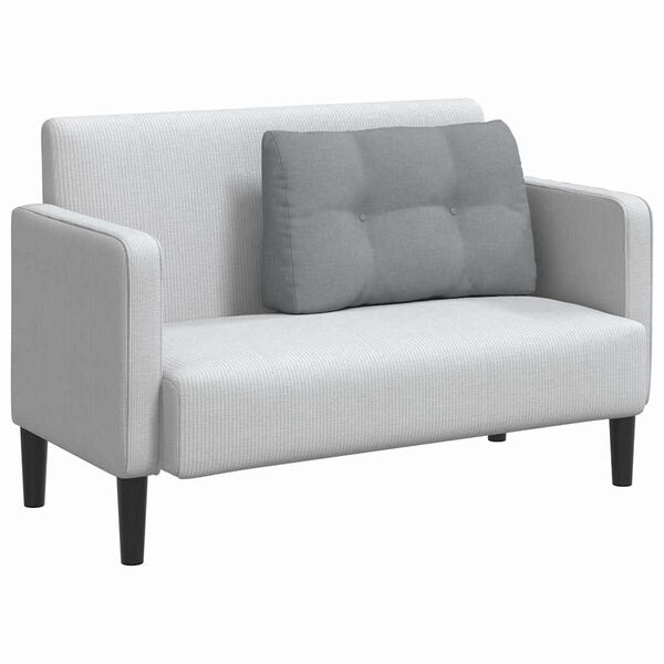 vidaXL Rygpude Lysegrå 80 x 24 x 50 cm Stof