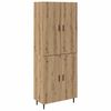 vidaXL Highboard 2 stk. Artisan Egetr&aelig; 69,5 x 34 x 180 cm