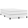 vidaXL Boxspring sengeramme 120x200 cm kunstl&aelig;der hvid