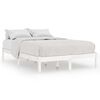 vidaXL sengeramme 140x190 cm massivt fyrretr&aelig; hvid