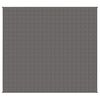 vidaXL tyngdetæppe 200x225 cm 9 kg stof grå