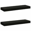 vidaXL 2-delt b&aelig;nkepude VUGHT 2 pcs 100% polyester Sort 80 x 40 x 5 cm