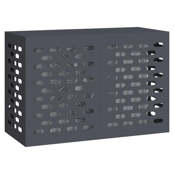 vidaXL Air Conditioner Cover Antracit 90 x 40 x 60 cm Stål
