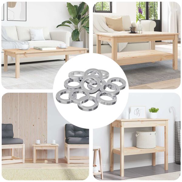 vidaXL Fjedervasker 12 pcs Hvid 13 x 1 mm Jern