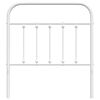 vidaXL sengegavl 90 cm metal hvid