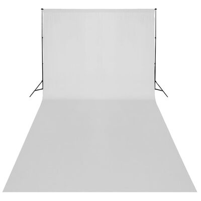 vidaXL studiosæt med hvid fotobaggrund og lamper 600 x 300 cm