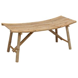 vidaXL Haveb&aelig;nk 110 x 45 x 50 cm Bambus Naturfarvet Rektangul&aelig;r