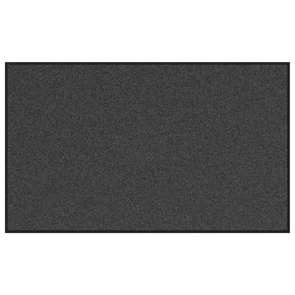 vidaXL Dørmåtte Anthracit og sort 90 x 150 cm Polypropylen og vinyl