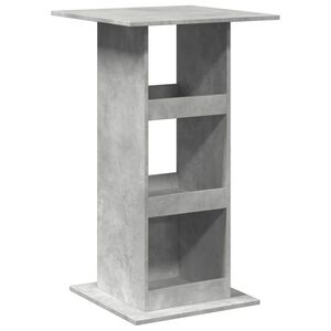 vidaXL barbord med opbevaring 60x60x102 cm konstrueret tr&aelig; betongr&aring;