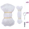 vidaXL kattenet 4x3 m nylon transparent