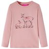 Lang&aelig;rmet T-shirt til b&oslash;rn str. 104 lyser&oslash;d