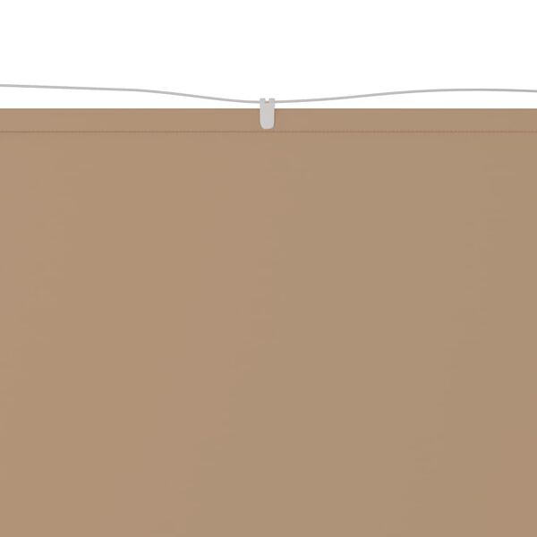 vidaXL lodret markise 140x800 cm oxfordstof gr&aring;brun
