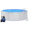 vidaXL swimmingpool med sandfilterpumpe og poolstige 460x120 cm