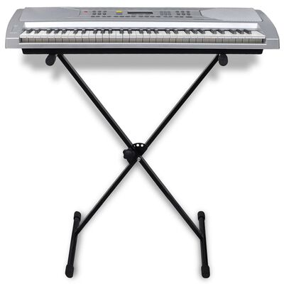Keyboard, 61 tangenter, m/nodestativ og justerbart keyboardstativ