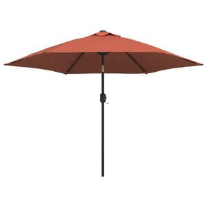 vidaXL parasol 300 cm metalstang terracotta