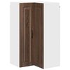 vidaXL V&aelig;g hj&oslash;rneskab PORTO Brun eg 57 x 57 x 100 cm Konstrueret tr&aelig;