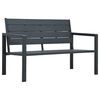 vidaXL haveb&aelig;nk 120 cm HDPE tr&aelig;look gr&aring;