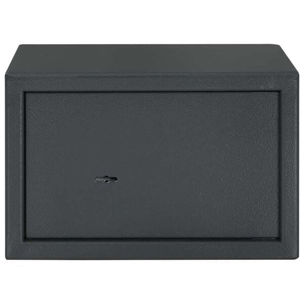 vidaXL Skab med l&aring;s M&oslash;rkegr&aring; 31 x 20 x 20 cm St&aring;l