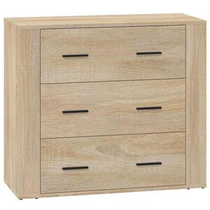 vidaXL sk&aelig;nk 80x33x70 cm konstrueret tr&aelig; sonoma-eg