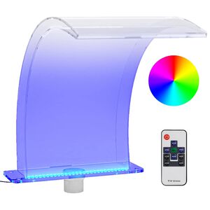 vidaXL poolfont&aelig;ne m. RGB LED'er 50 cm akryl