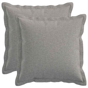 vidaXL Pudebetr&aelig;k 2 pcs HOUTEN Skygr&aring; 40 x 40 cm Faux Linned