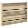 vidaXL Magasin Rack 2 pcs Sonoma eg 100 x 12 x 70 cm Konstrueret tr&aelig;
