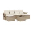 vidaXL sofas&aelig;t til haven 7 dele med hynder polyrattan beige