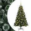 vidaXL Kunstigt Juletr&aelig; med Kugler 120 cm 150 LED'er Varm hvid