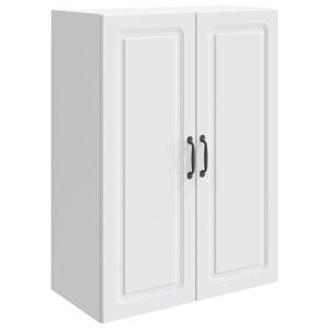 vidaXL V&aelig;gmonteret skab 66 x 34,5 x 90 cm Konstrueret tr&aelig; Hvid