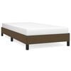 vidaXL Sengeramme uden madras M&oslash;rkebrun 100x200 cm Stof