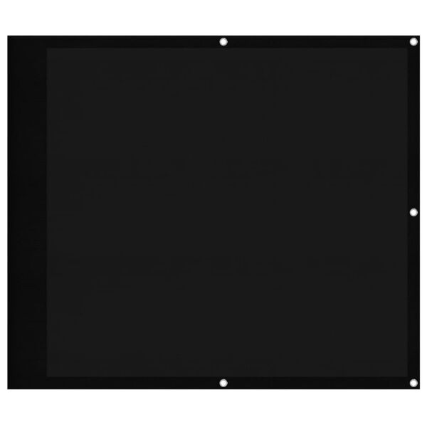 vidaXL altanafsk&aelig;rmning 90x700 cm 100 % polyester sort