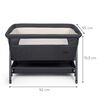 Baninni co-sleeper Elia 92x55x82 cm m&oslash;rkegr&aring;