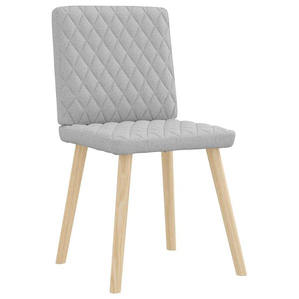 vidaXL spisebordsstole 2 stk. stof sky grå