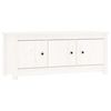 vidaXL skoreol 110x38x45,5 cm massivt fyrretr&aelig; hvid